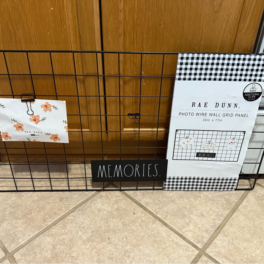 Rae Dunn Black Wire Grid Panel